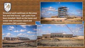 steel frame of pres box